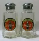 Set of 2 Coca Cola Salt and Pepper Shakers # 6