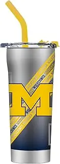 Gametime Sidekicks Michigan Stainless Steel Straw Tumbler