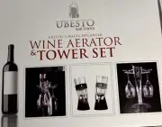 Ubesto Magic Decanter Wine Deluxe Aerator & Tower Set