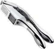 Garlic press and slicer 2 in 1,Effortlessly Crush, Mince Garlic,with this Tool -