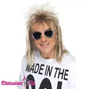 MENS 80S MULLET WIG FANCY DRESS RETRO 1980S 1980's WIGS Disco COSTUME ACCESSORY