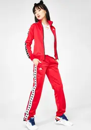 [Kappa] Red 222 Banda Wastoria Trackpants