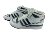 Adidas Forum Mid Mens White Navy Blue Athletic Shoes Size 6.5 New
