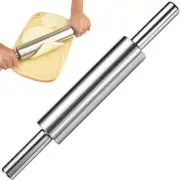 Stainless Steel Rolling Pin, 15.5 Inches Nonstick Kitchen Roller Pin, Non Stick