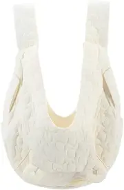 ANYWAGS Pet Carrier White Embroidered Fabric Large Space Pet Backpack for Small Dogs or Cat Accessories