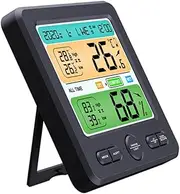 Clock Radio Digital Weather Clock Indoor Thermometer Wall Mount No Battery Multi-function Material