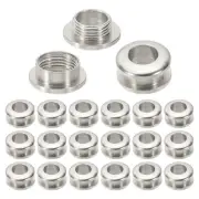 7mm(2/7 Inch) Brass Hole Eyelets, 20 Pcs Arc Surface Grommets, Imitation Silver