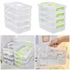 1Pcs Drawer Table Makeup Organizer Box Transparent Jewelry Container Bins