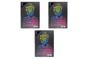 3x Geek Visual Diary Hipstar Lion A3 Journal Home School Drawing Graphic Design