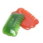Natural Jade Stone Pressure Guasha Scraper Stone Head Massage Comb Healthy T.ME
