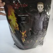 Halloween 2 Michael Myers Jumpsuit And Mask Costume Youth Medium Age 8-10, NEW