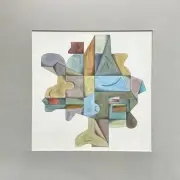 E.J. Hartmann - “Abstract #1” Watercolor on Paper, Signed (1977, Matted)