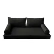*COVER ONLY*-Style 2 Daybed Mattress Bolster Pillow Covers Piped Trim Twin-AD109