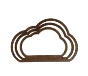 CLOUD Weaving Loom Frame Macrame Weaving Rainbow Wall Hanging