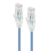 [C6S-01BLU] 1m Blue Ultra Slim Cat6 Network Cable - Series Alpha
