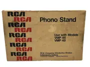 Vintage RCA Phono Stand Rack Mid Century Modern Retro Turntable Record Cart NOS
