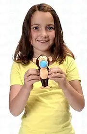 Leif Monkey Plopper with 6 Coloured Foam Balls