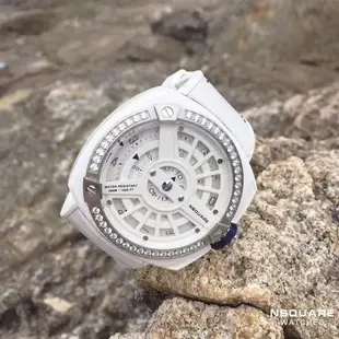 【NSQUARE】NSQUARE Sweetie Quartz Watch甜美系列 三層指針 51mm 超大錶面石英錶 G0369-N19.8