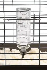 Chew Proof Flat Sided Water Bottles for Rabbits, Ferrets, Rats, Birds Hamsters