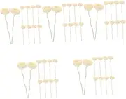 GAXIRE 5sets Flower Diffuser Sticks Essential Oil Diffuser Reeds for Home Fragrance Air Freshener Spa Yoga Rooms Safe Material for Relaxing Aromas 10pcs*5