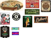 ho scale pool hall/billard room decals