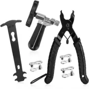 Bike Chain Tool, Bicycle Chain Tool with Master Link Plier Chain Breaker and Cha