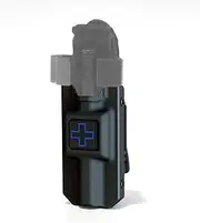 Eleven 10 RIGID TQ Tourniquet Case for C-A-T CAT Tourniquet Black with BLUE CROSS Belt (Tek-Lok) Attachment (Tourniquet Not Included)
