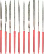 10Pcs Diamond Needle File Set, Model Files Mini Metal File Diamond File Set, Met
