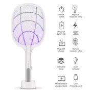 Electronic Fly Swatter Mosquito Bug Insect Kill Zapper Fly Racket Bug Zapper USB