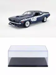 DIECAST CAR W/DISPLAY CASE 1970 PLYMOUTH BARRACUDA AAR 'CUDA #48 A1806119 1/18