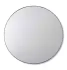 E Style Coco 100cm Iron/MDF Round Wall Mirror Hanging Home Room Decor Black