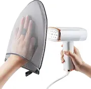 Bfttlity Garment Steamer Ironing Glove, Waterproof Mini Ironing Board with Finger Loop Garment Steamer Mitt Heat Resistant Gloves for Clothes Steamers