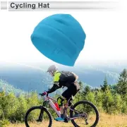 Cycling Hat Keep Warm Ear Protection Blue 27x18cm Polar Fleece Fabric 1 Pcs