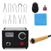 Adjustable Temp Mini Wood Burner Pyrography Pen Burning Machine Welding Tool Set