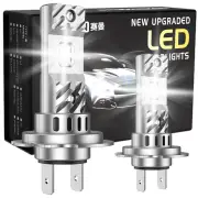 SEALIGHT S6-H7 Pair Car LED Headlight Bulbs 30W 3000LM 6500K High Power Canbus Super Bright 5530 LED Chips IP68 Waterpro