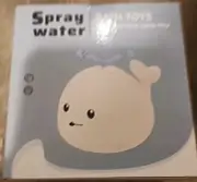 Baby Bath Toy - Whales In The Bathtub. Sprays Water Lights Up Gray Whale - D4