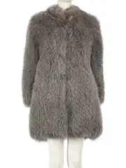 Grey Fox Fur Coat