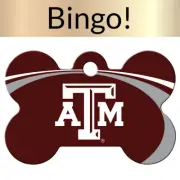 Custom Engraved Dog Tags Personalized Dog Collar Pet Tags Bone TEXAS A&M AGGIES
