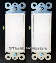 2X White Electric On/Off Decora Rocker WALL LIGHT SWITCH Residential Replacement