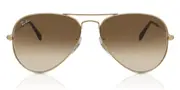 Ray-Ban RB3025 Aviator Gradient 001/51 Men's Sunglasses Gold Size 55