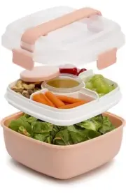 Goodful Stackable Lunch Box Container Bento Style Free Shipping