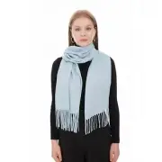 Pashmina Shawls And Wraps For Women - Pashmina Shawl For Brida Light Blue