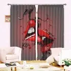 Mutually Dependent 3D Curtain Blockout Photo Printing Curtains Drape Fabric