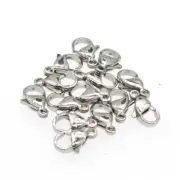 Making Findings 100% Stainless Steel Lobster clasp Hook Necklace Bracelet