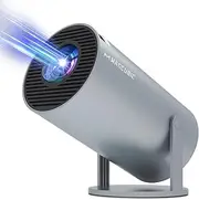 Magcubic HY300 PRO Portable Projector 4K Android 11 Dual Wifi6 1280x720p Resolution 260 ANSI lumens 180°Rotatable Outdoor Movie Projector - Grey
