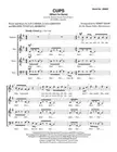 Cups (When I'm Gone) Barbershop Harmony Society SATB a cappella A