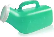 Urine Bottles,Portable urinals for Men,Spill Proof 1200ml for Hospital, Incontinence, Outdoor, car, Travel(Green1men)