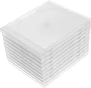 MAGICLULU 10pcs Boxes Portable CD Storage Cases DVD Boxes Lightweight CD DVD Cases for Travel Scratch Resistant Containers for Disc Protection and Organization