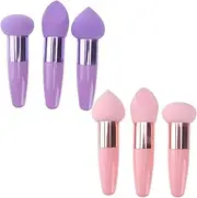 [Minkissy] 3pcs Beauty Pen Set Latex Makeup Sponges Triangle Puff Foundation Makeup Tools for Women