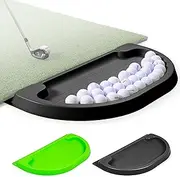 GoSports All-Weather Golf Ball Tray - 70 Ball Capacity - Compatible with All Hitting Mats - Choose Black or Green